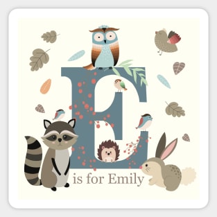 E is for...... personalised children’s gifts Sticker